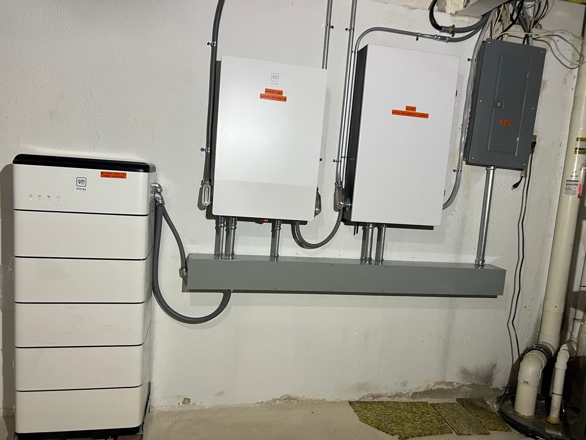 GM Energy battery backup installation